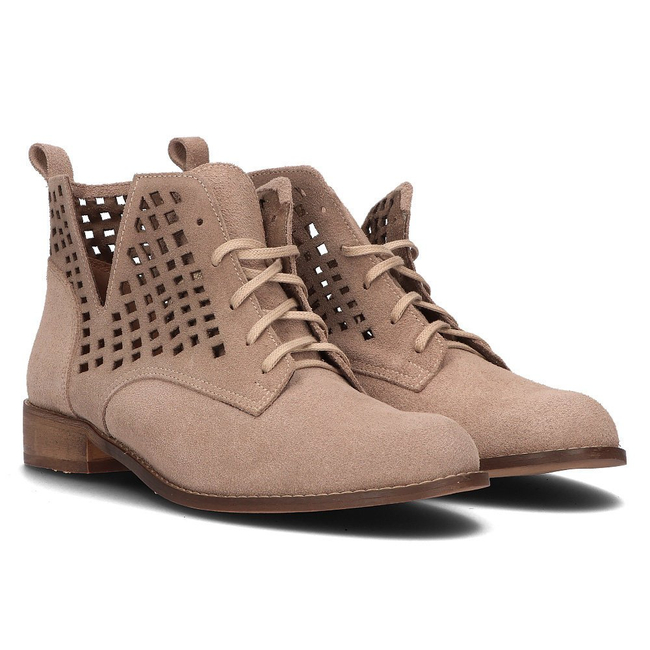 Leather ankle boots Filippo 2628 beige