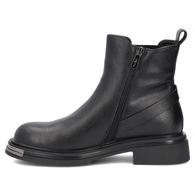 Leather ankle boots Filippo DBT8016/26 BK black