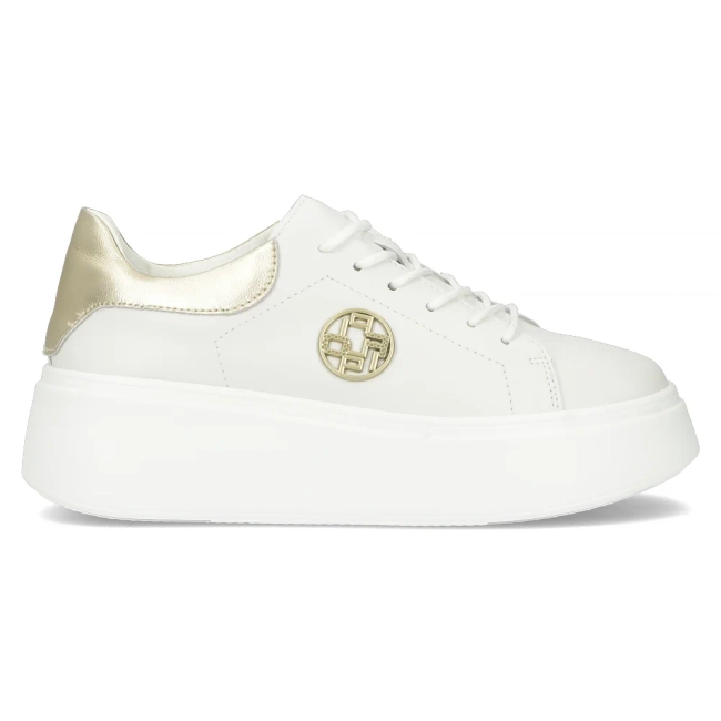 Leather sneakers Filippo DP6058/24 WH white