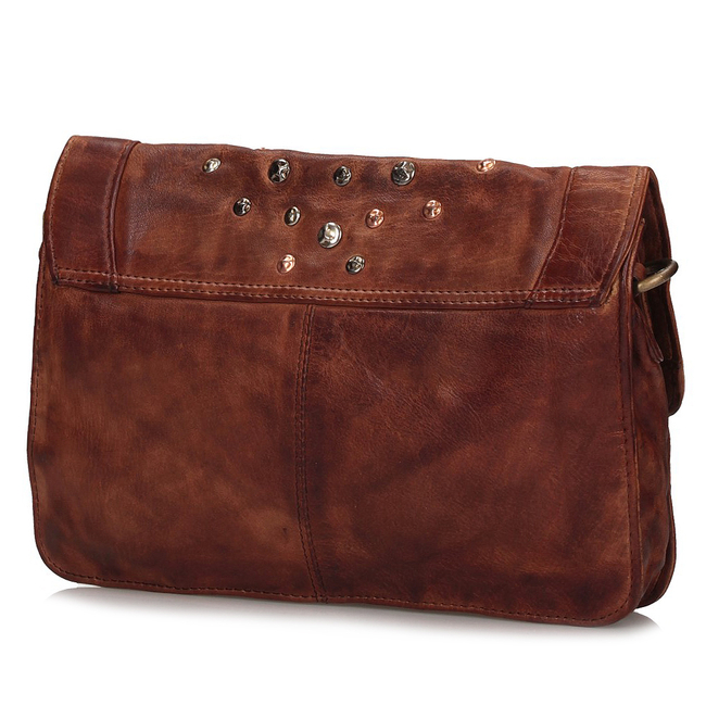 Handbag Toscanio Leather Messenger Bag 038 brown