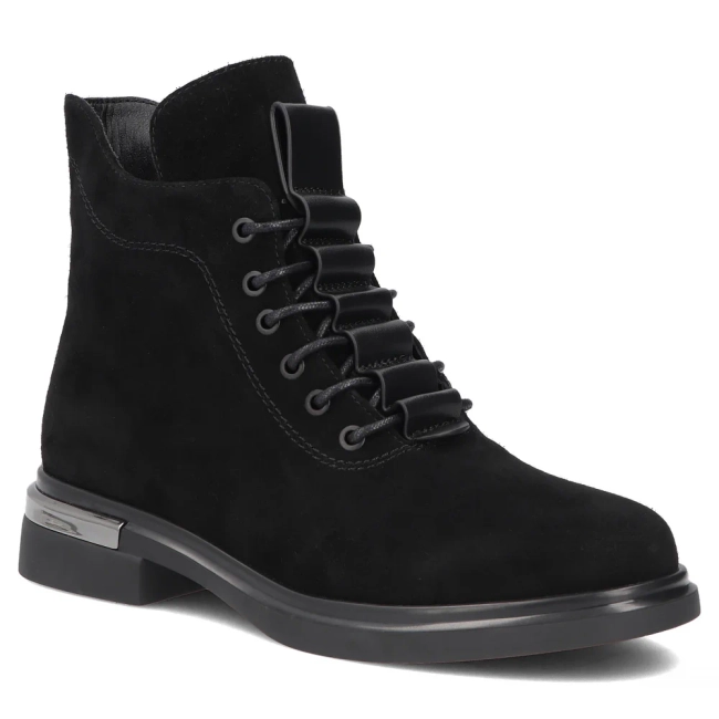 Leather ankle boots Filippo DBT8196/26 BK black