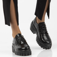 Leather shoes Filippo DP3935/22 BK black