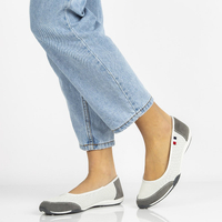 Leather shoes Filippo DP142/21 WH GR white-gray