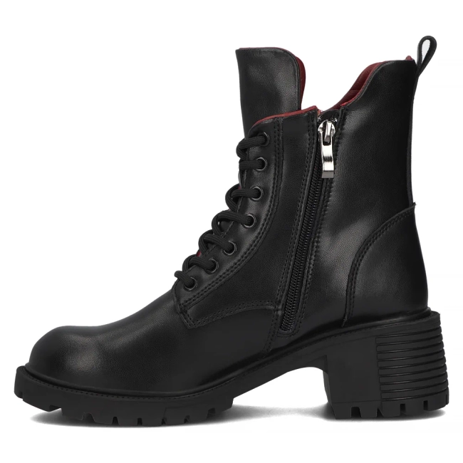 Leather ankle boots Filippo DBT6501/24 BK black