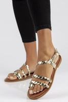 Leather Sandals Filippo LH-310 gold