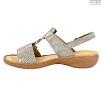 Sandals RIEKER 60887-40 grey 8023481