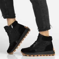 Leather ankle boots Filippo DBT7158/25 BK black