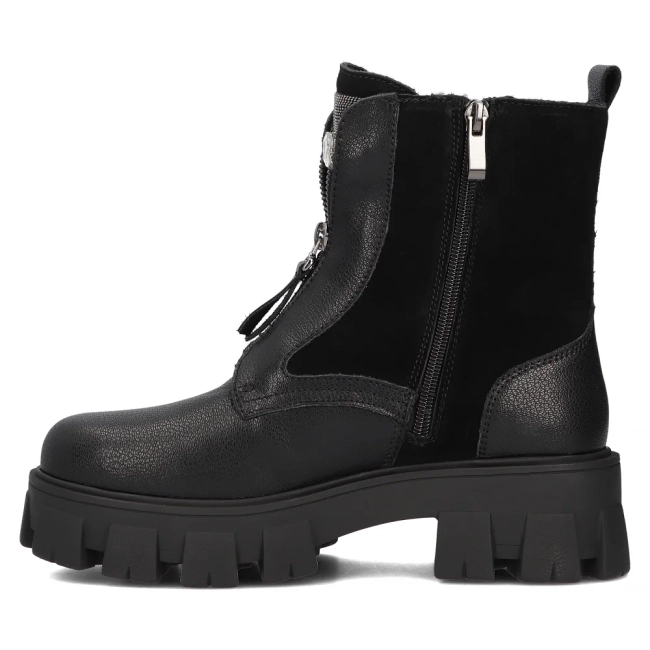 Leather boots Filippo DBT6342/24 BK black