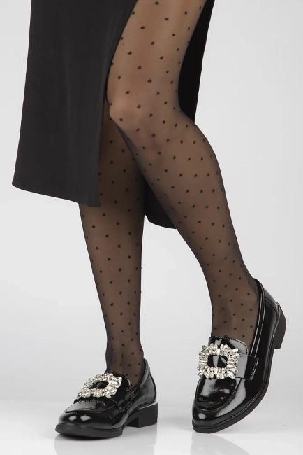 Skórzane lordsy Filippo DP4787/23 BK czarne