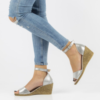 Leather sandals Filippo DS2137/21 SI silver