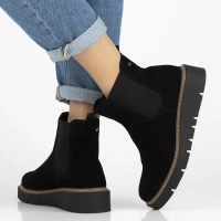 Leather ankle boots Filippo DBT7261/25 BK black