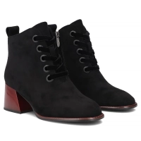Botki na obcasie Filippo DBT8172/26 BK SU czarne