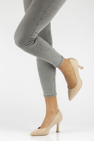 Leather pumps Bravo Moda 0059 beige