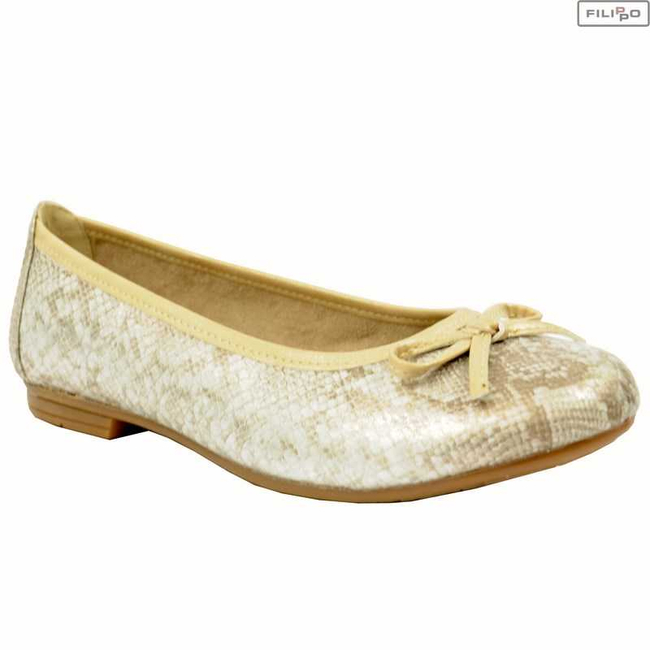 Baleriny JANA 8/8-22184/26 platinium struc 8022625