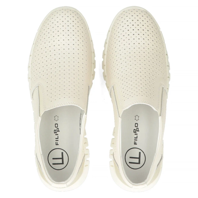 Leather shoes Filippo DP6081/24 BE beige