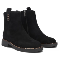 Leather ankle boots Filippo DBT8159/26 BK LEO black