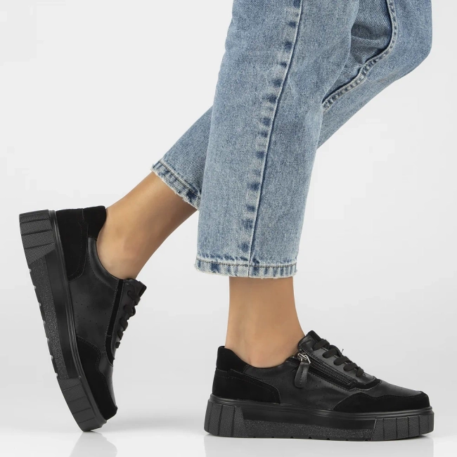 Leather shoes Filippo DP6456/24 BK black