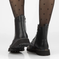 Leather ankle boots Filippo DBT7428/25 BK black