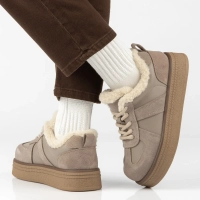 Skórzane sneakersy Filippo DP7948/26 BE beżowe