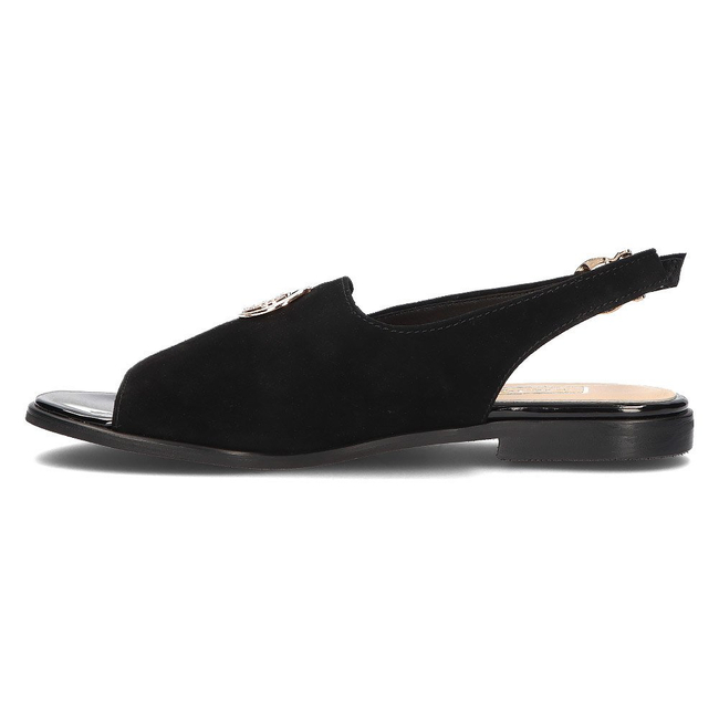 Leather sandals Filippo 116 black suede