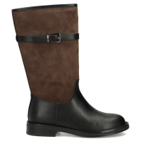 Leather boots Filippo DKZ8118/26 BK BR black