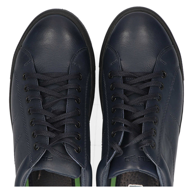 Skórzane półbuty Filippo 2019 granatowe