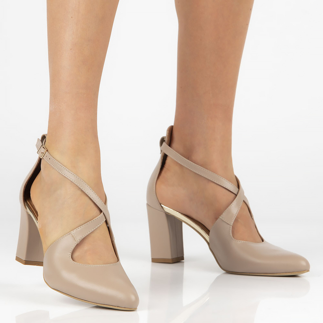 Leather pumps Filippo 2045 OB S-75 beige