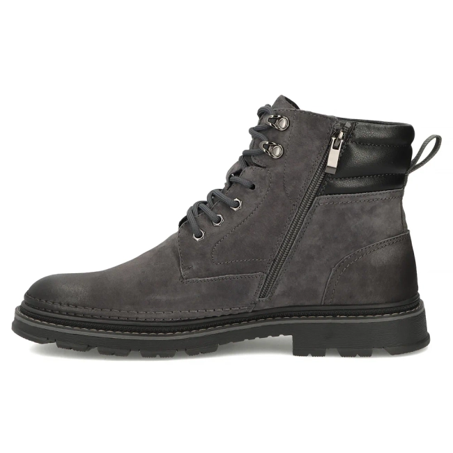 Skórzane botki Filippo MBT8298/26 D GR szare