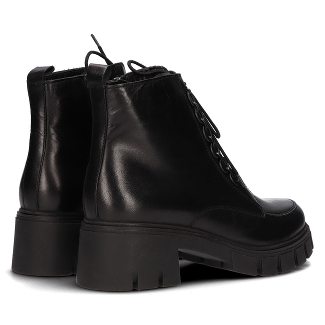 Skórzane botki Simen 4477A czarne