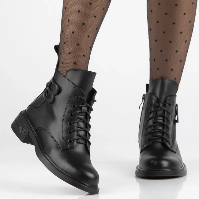 Leather ankle boots Filippo DBT6320/24 BK black