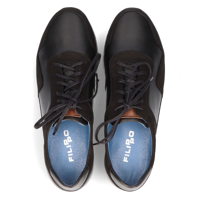 Leather shoes Filippo 1755 black