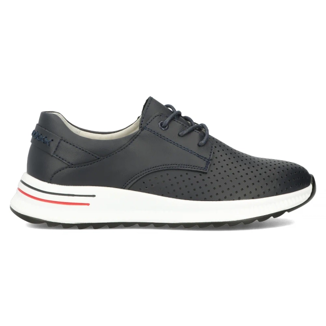 Leather shoes Filippo DP6022/24 NV navy blue