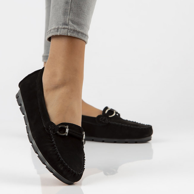 Leather loafers Filippo DP3613/22 BK black