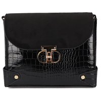 Black shoulderbag croco chick