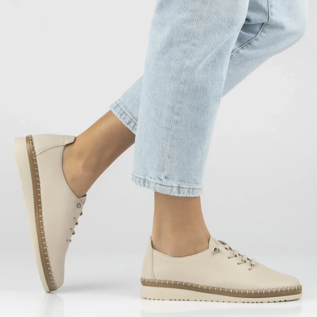 Leather shoes Filippo DP7542/26 BE beige