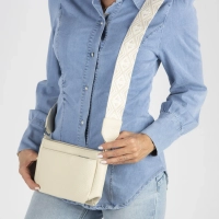 Light beige shoulderbag night petal