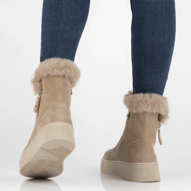 Leather ankle boots DBT6484/24 BE beige