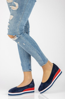 Leather ballerinas Filippo DP2323/21 NV navy blue