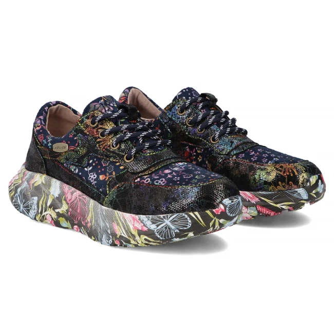 Skórzane sneakersy Laura Vita sofiao 05 niebieskie