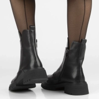 Skórzane botki Filippo DBT7465/25 BK czarne