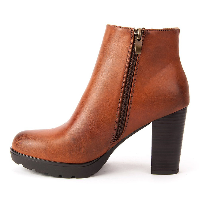 Botki FILIPPO DBT346/17 CO Cognac