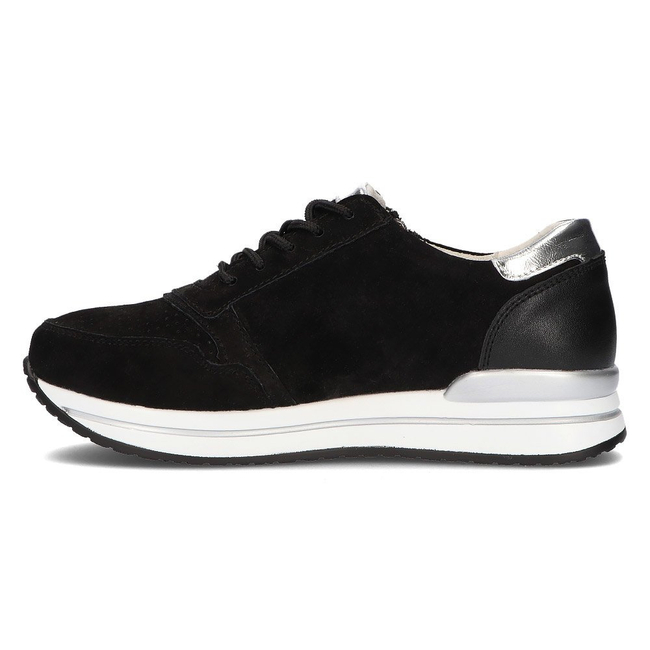 Skórzane Sneakersy Filippo DP2049/21 BK czarne