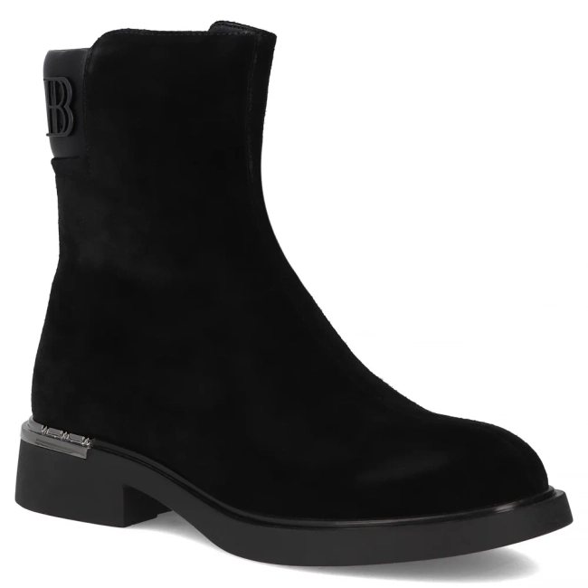 Leather ankle boots Filippo DBT7180/25 BK black