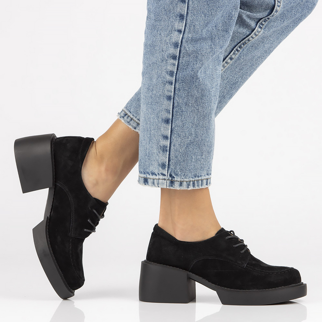 Leather shoes Filippo DP4919/23 BK black