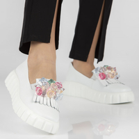 Leather shoes Filippo DP4593/23 WH white