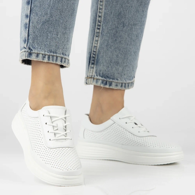 Leather shoes Filippo DP6753/25 WH white