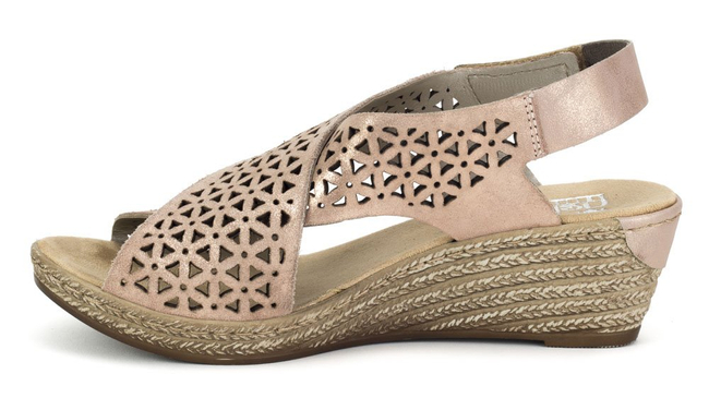 Sandals Rieker 62484-31 Rose