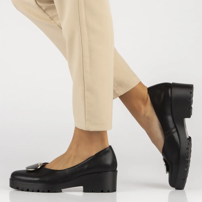 Leather shoes Filippo DP4569/24 BK black