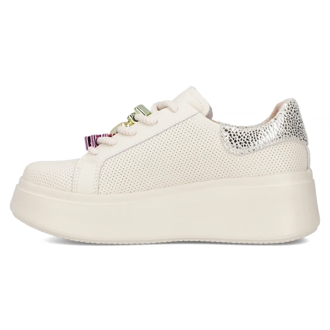 Leather sneakers Filippo DP6793/25 BE beige