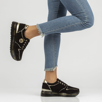 Leather Sneakers Filippo DP3588/22 BK black